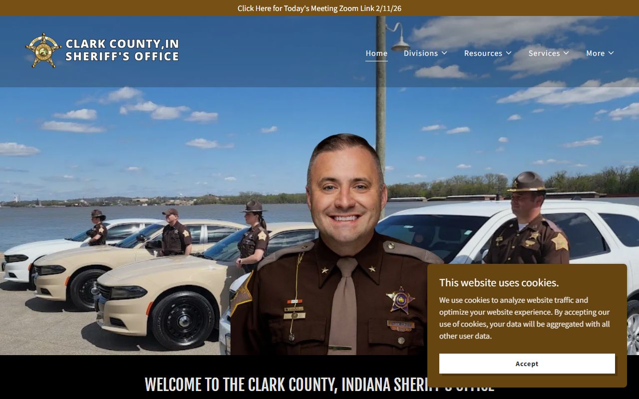 Clark County inmate records and sheriff office homepage